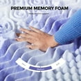 thumbnail image 5 of HZshop 3 Inch 7-Zone Queen Memory Foam Mattress Topper, Gel Infused Foam Mattress Topper for Pressure Relief, Made with CertiPUR-US® Certified Foam, Queen Size Bed Topper, 5 of 5