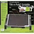 Presto 15inch Electric TiltNFold Griddle, 07071 Black
