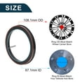 thumbnail image 3 of Unique Bargains Car Wheel Hub Centric Rings Durable Wheels Center Shaft Shock Absorbing Hubrings Black 2 Pcs Polycarbonate OD 108.1mm to ID 87.1 mm, 3 of 7