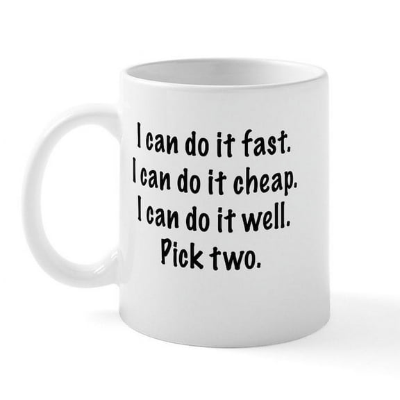 CafePress - Pick Two Mug - 11 oz Ceramic Mug - Novelty Coffee Tea Cup