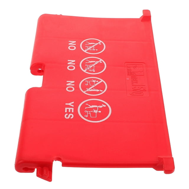 OULII Chariot d'Épicerie pour Enfants Rouge Plastique Sécurité 1Pcs