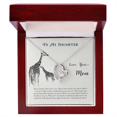 thumbnail image 1 of To My Daughter Never Lose Sight From Mom Forever Necklace w Message Card, 1 of 8