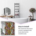 thumbnail image 1 of Langgg Rideau de Douche Imperméable en Polyester Style Moderne Rideaux de Bain Imprimés Décoration Drapé Ménage Toilette Type 7, 1 of 9