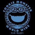 thumbnail image 2 of Men's Sesame Street Cookie Monster World Wide  Graphic T-Shirt, 2 of 5