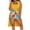 Gold, variant on QLEICOM Women's Summer 3 Piece Outfits Shorts Sets Casual Print Ribbed Sleeveless Crop Top Tank and High Waisted Shorts Sets Yellow A M, US Size 6