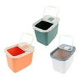 thumbnail image 3 of kurtrusly Rice and Grain Storage Container Cereal Dispenser Box White, 3 of 6