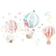 thumbnail image 1 of Hot air balloon wall stickers cartoon animal wall stickers fox elephant butterfly wall decorations DIY children's murals, 1 of 5