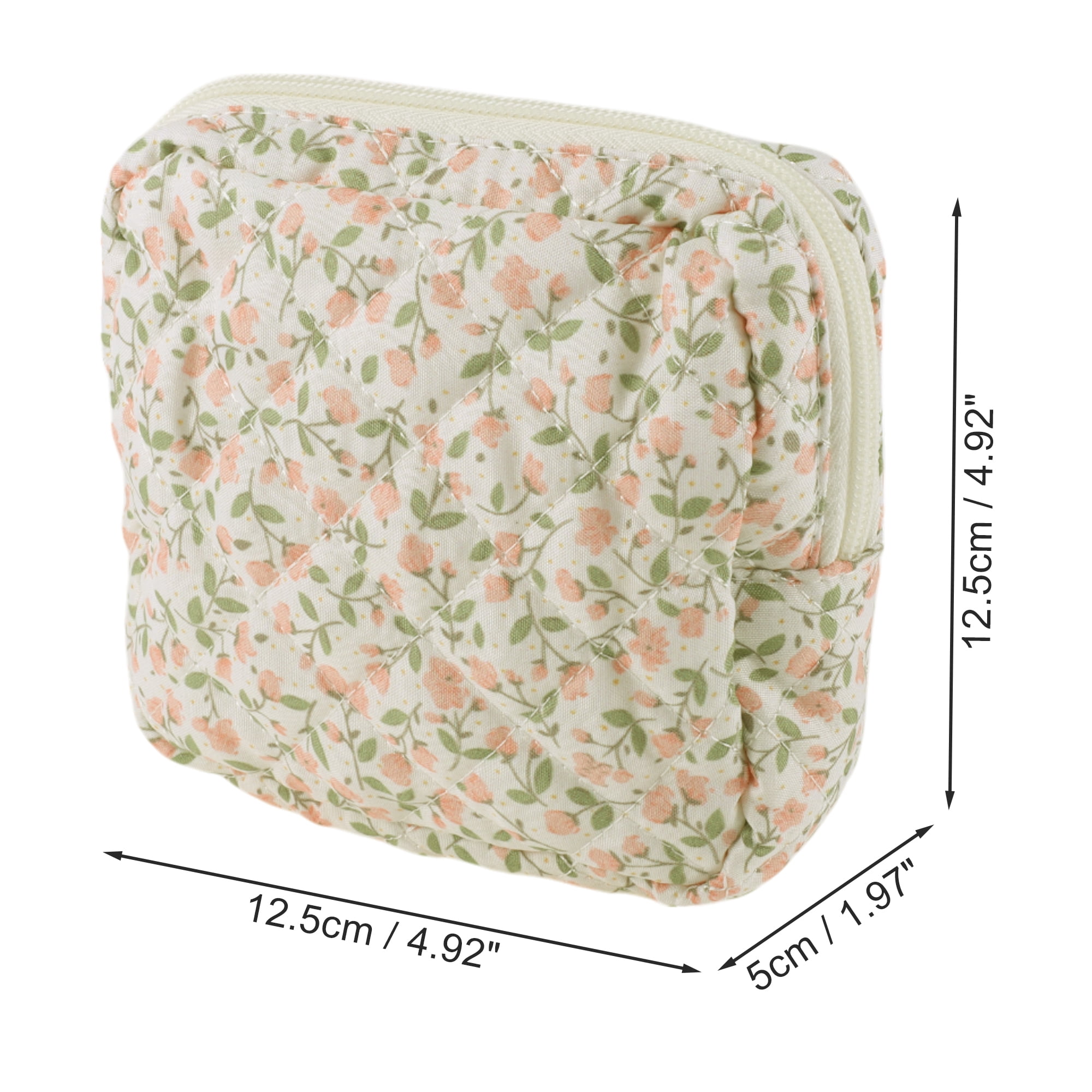 Unique Bargains 1 Pc Lady Portable Square Lipstick Bag Beige Pink