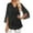 Tshirt 6# Black, variant on Womens T Shirts Double Layer Thread Mesh With Flared Three Quarter Sleeves And Elegant Collar Summer Top Casual Comfort Soft Party Holiday Streetwear