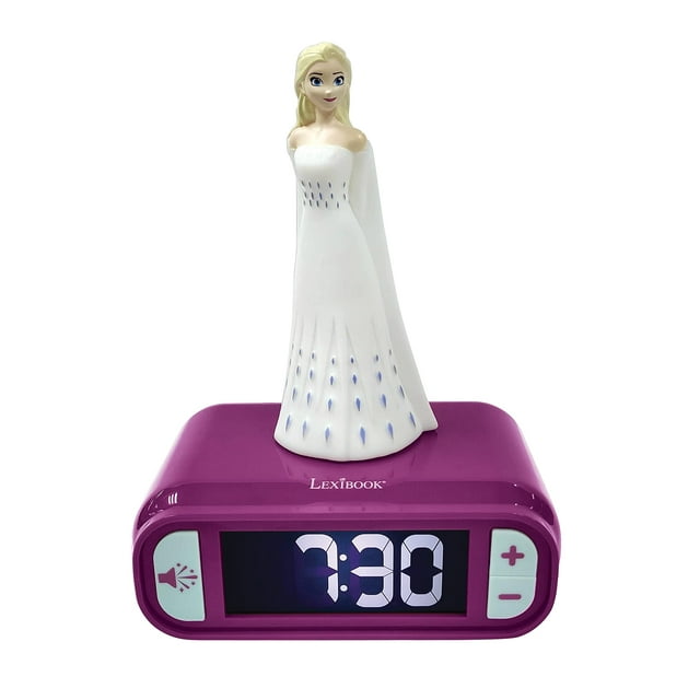 Despertador LexiBook Disney Frozen 2 Elsa con luz nocturna para niños