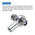 thumbnail image 4 of Uxcell M3xL18mm Ball Rods End Head Ball Joint Buckle Steering Connecting Tie for RC Model with Screw and Nut Silver 6Pcs, 4 of 4
