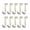 Silver, variant on 5 / 10 Pcs Over The Cabinet Drawer Door Hooks 1.12 Inch for Hanger in The Cabinet Christmas Decoration Hooks Sturdy Metal Z Shaped Hanger Peg for Bathroom Clothes Towel