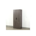 thumbnail image 2 of Klair Living Mia Farmhouse Wood Shoe Cabinet with Six Shelves in Rustic Gray, 2 of 4