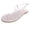 Silver, variant on Women Summer Clip-Toe Shoes Rhinestone Comfy Sandals Flats Casual Beach Sandals Black 43