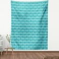 thumbnail image 3 of Ambesonne Aqua Fabric by the Yard Upholstery, Anchor Nautical Dotted, 3 Yards, Multicolor, 3 of 4