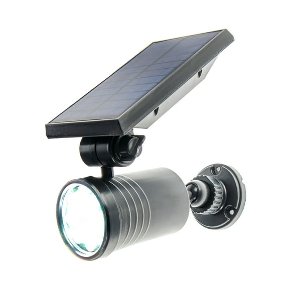 Solar Powered Motion Security Sensing Spotlight - Outdoor IP66 Waterproof, 360°Rotatable 1400LM Warm Bright White 8 LED Floodlight