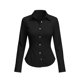 thumbnail image 4 of Neewe Plain Cardigan for Women V Neck Lightweight Trendy Long Sleeve Lapel Collar Zip Cardigans Daily, 4 of 7