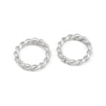 100pc Aluminum Quick Link Connectors Twisted Round Ring Silver 24~24 ...