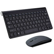 2\.4G Wireless Keyboard and Mouse Set Computer Accessories Multimedia Keyboard Set For Laptop Desktop Slim Office Supplies black