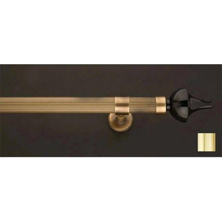 Winart Usa 8.1167.25.04.360 Flora 1167 Curtain Rod Set - 1 In. - Polished Brass - 141 In.