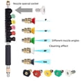 thumbnail image 3 of 9-Piece Stainless Steel Pressure Washer Extension Wand Kit with 1/4 Inch Quick Connect, 4000 PSI Max, Lightweight Design (<2.5kg), Durable Stainless Steel & Engineering Plastic Construction for, 3 of 5