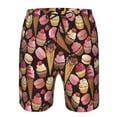 thumbnail image 4 of Kdxio Ice Cream Cake Pattern Mens Casual Shorts - Drawstring Summer Beach Sports Shorts for Men, 4 of 9