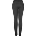 thumbnail image 3 of 2Luver, Women's, 5 Pocket Stretch Skinny Jeans, Black Denim, 15, 3 of 4