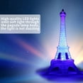 thumbnail image 2 of Lámpara De Noche De La Torre Eiffel Con 7 Colores Cambiantes Botón De Luz De Noche De Ilusión 3D Alimentado Por Batería Lámpara De Mesa Led Transparente Decoración Para El Hogar Al Aire Libre Minnieouse HA020613-00, 2 of 6