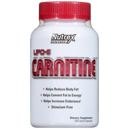 Nutrex Research Stimulant free LIPO-6 Carnitine Fat Burner Weight Loss Pills, 120 Ct