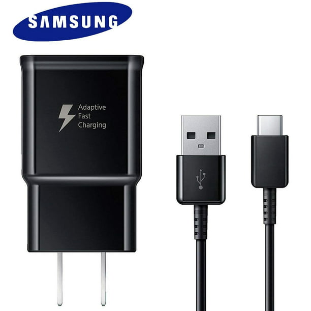 Samsung Galaxy S10 OEM Adaptive Fast Charger 15W Certified USB Type-C Data Charging Cable. (Black / 3.3FT / 1M Cable) - Walmart.com
