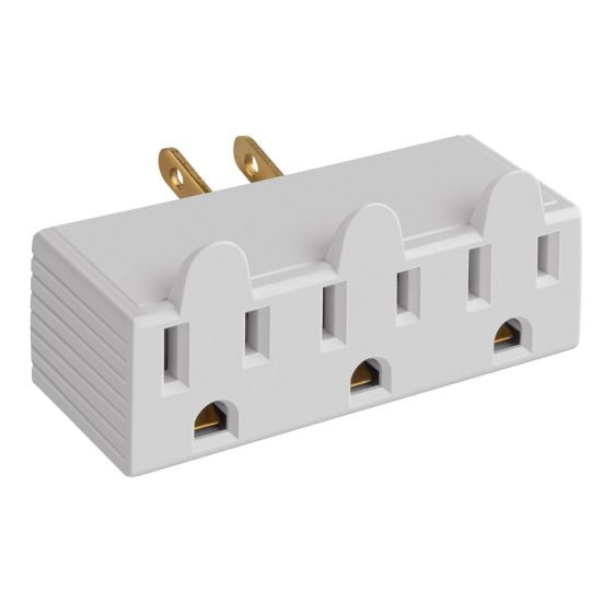 Clavija adaptadora Steren 3 SALIDAS polarizadas 905-115