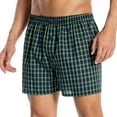 thumbnail image 5 of Onimisc Men's Big and Tall Underwear 100% Cotton Boxer Shorts Classic Plaid Woven Boxers for men, 5 Pack, 5 of 9
