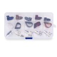 thumbnail image 2 of Choix de Pouce Pics Doigts, Moyen, Incliné Plat, Choix de Doigt de Guitare Celluloïd Pics Guitare Pics Pouce Index Métal Plastique Pics 15 Ensembles Accessoires de Guitare, 2 of 4