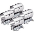 thumbnail image 1 of GFDYREE 2.25 Inch Exhaust Clamp, Lap Joint Band Clamp Stainless Steel 4PCS, 1 of 5