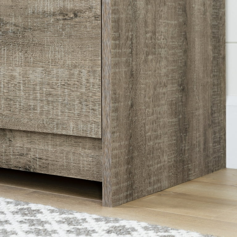South Shore Tassio 5 Drawer Bedroom Chest with Metal Slides Weathered Oak Walmart