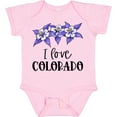 thumbnail image 3 of Inktastic I Love Colorado Columbine Flowers Boys or Girls Baby Bodysuit, 3 of 5