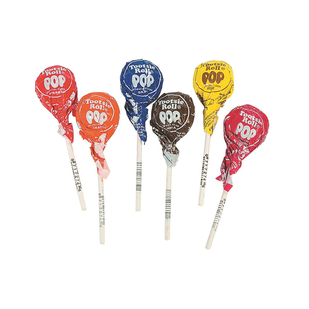 Fun Express Tootsie Pops 100 Pc Box Edibles Sucker And Pop