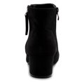 thumbnail image 4 of Ollio Women's Shoes Faux Suede Chunky Heel Zip Up Ankle Boots TWB01016, 4 of 6