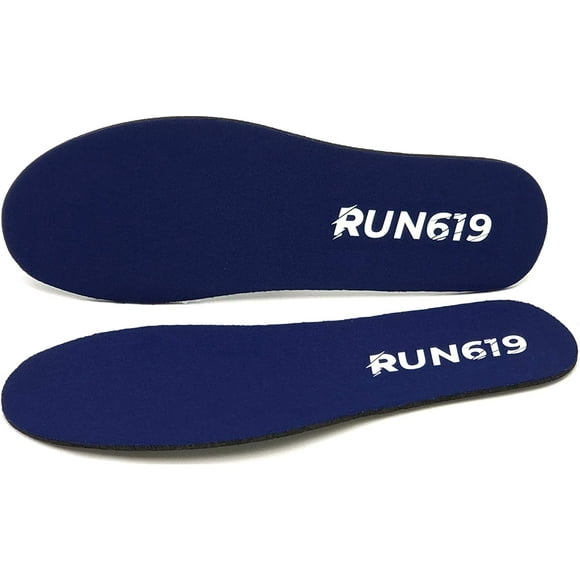 RUN619 Zero Drop Shoe Insoles - Thin Flat Medium Shoe Inserts w/ No Arch Support - Foot Forming - Perfect for Running Walking Work or Hiking - Thin 3mm Insoles (Size A - Women's 4)