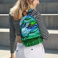 thumbnail image 5 of Easygdp Colorful Stained Glass Crocodile Mochila de Lona Resistente para Laptop, Compatible con Laptops de 15 a 17 pulgadas, Ideal para Escuela, Trabajo y Viajes-Medium, 5 of 5