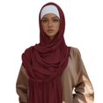 thumbnail image 1 of Modal Long Scarf Soft Skin Friendly Cotton Scarf Pure Shawl Headscarf Color E4I2, 1 of 7