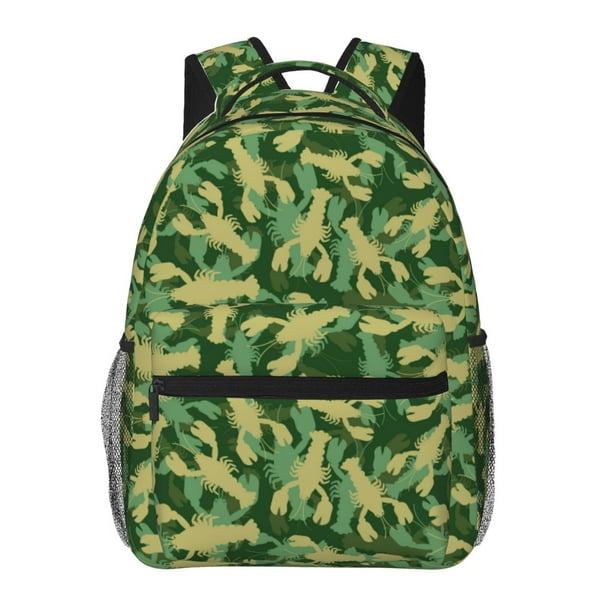 Fotbe Crayfish Army Mochila Casual con Estampado para Escuela, Viajes y Actividades al Aire Libre - Duradera, Ligera y Cómoda
