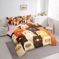 thumbnail image 3 of jejeloiu Cute Cartoon Sheep 7-Piece Twin Bedding Sets,Kawaii Animal Bedding Comforter Set,Colorful Sheep Sheet Sets Forgirls Boys,Breathable Home Decor Reversible, 3 of 8