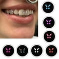 thumbnail image 4 of Tooth Ornaments Leaf Butterfly Shape Tooth Gems Decorative Teeth Jewelry, 4 of 5