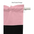 thumbnail image 5 of Pink Christmas Linen Curtain Valance for Bedroom/Bathroom/Kitchen/Office/Living/Dining Room Window,Xmas Santa Belt Merry Christmas Rod Pocket Topper Decorative Cafe Drapes Panel 42"x12", 5 of 6