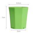 thumbnail image 2 of 10pcs Small Plastic Succulent Flower Pot Octagonal Plant Planter with Drain Hole Home Office, 2 of 7