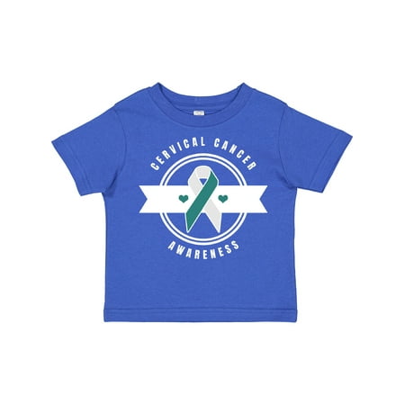 

Inktastic Cervical Cancer Awareness with Banner Gift Toddler Boy or Toddler Girl T-Shirt