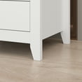 thumbnail image 6 of WIAWG Nightstand with 2 Drawers & 1 Open Shelf, Minimalist and Modern Bedside Table Sofa End Side Table,White, 6 of 8