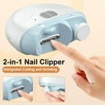 thumbnail image 3 of Electric Nail Clippers for Adults Seniors, 3 Speeds Strong Power Automatic Nails Clipper with Polisher, LED Light, Rechargeable Nail Clippers for Toenails Fingernails(Black), 3 of 10