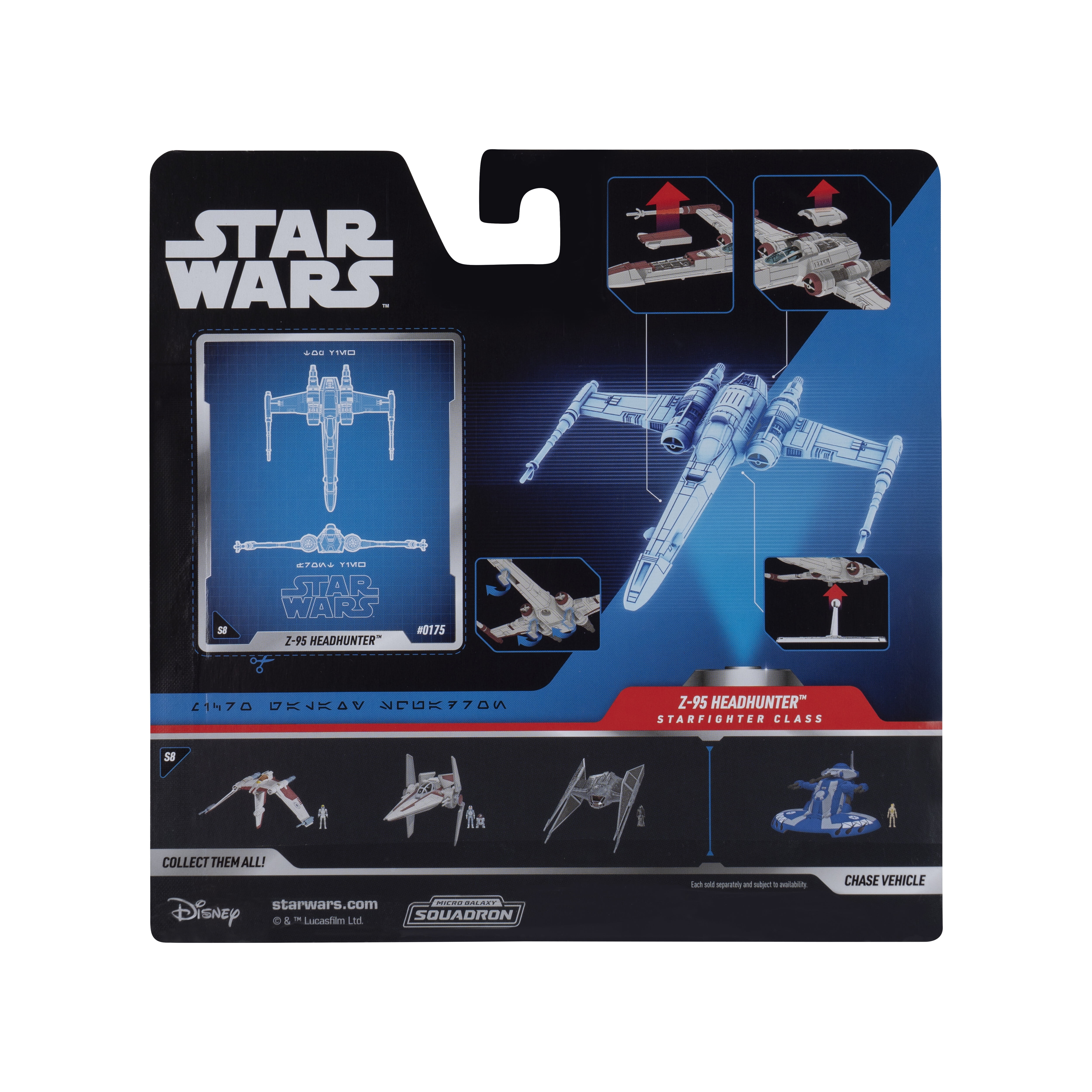 Star Wars Medium Vehicle 5in Z-95 with Bode Akuna Series 8 Rare